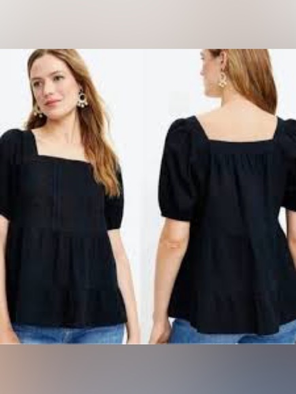 Loft Lace Square Neck
